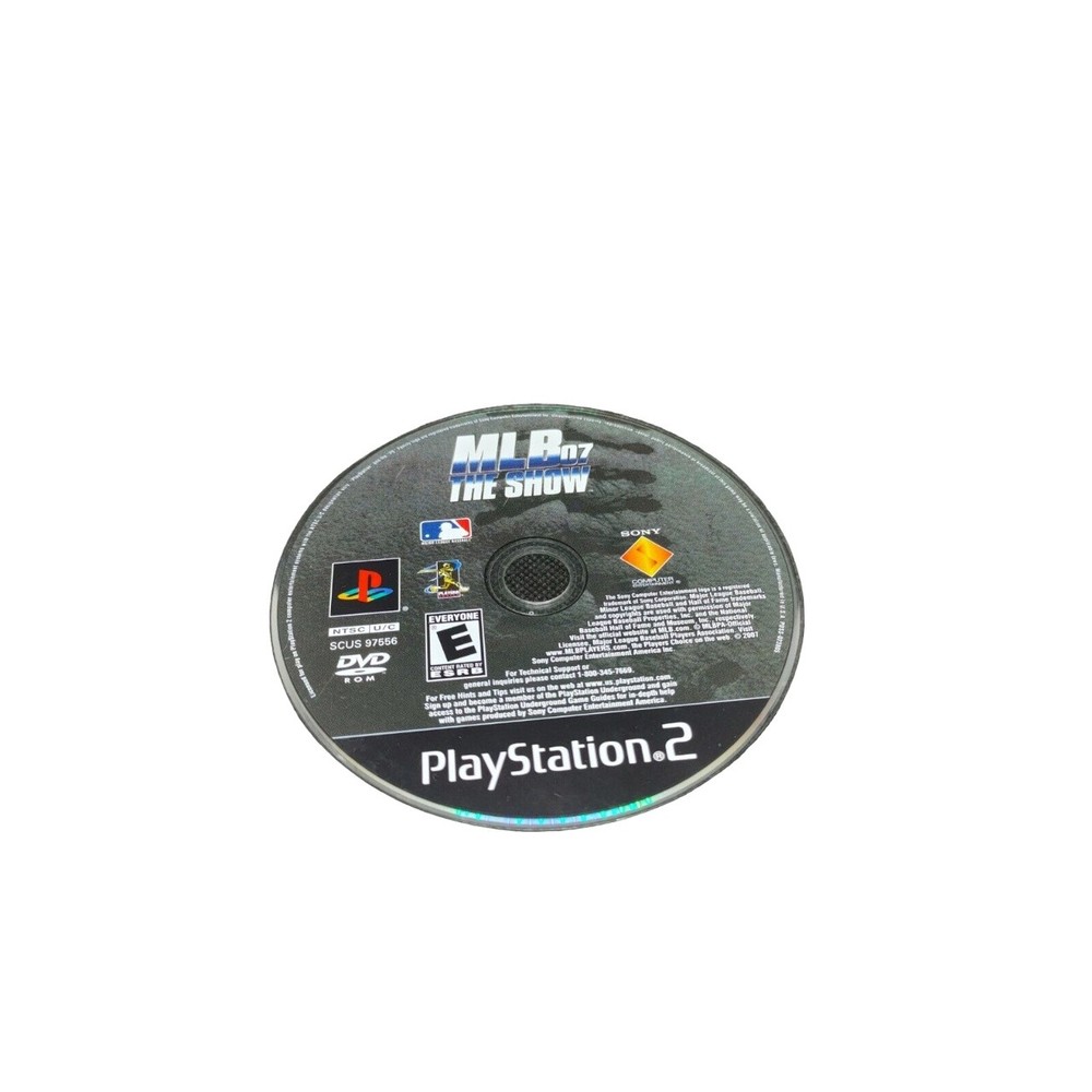 MLB 07: The Show (Sony PlayStation 2, 2007) Ps2 Disc Only TESTED Disc skips Work